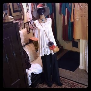 Vintage Gauze Babydoll Top